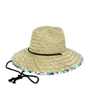David & Young Tropical Print Panama Hat